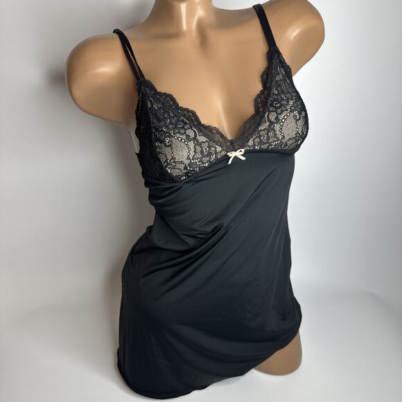 NEW 6ixty8ight Black Lace Cami Slip Dress S Coquette Goth Y2K Lingeriecore - Picture 11 of 11